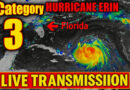 (Actualizado) EN VIVO: Huracán Erin categoría 4 pasa al norte de las Antillas Mayores y comienza a afectar a Puerto Rico y República Dominicana